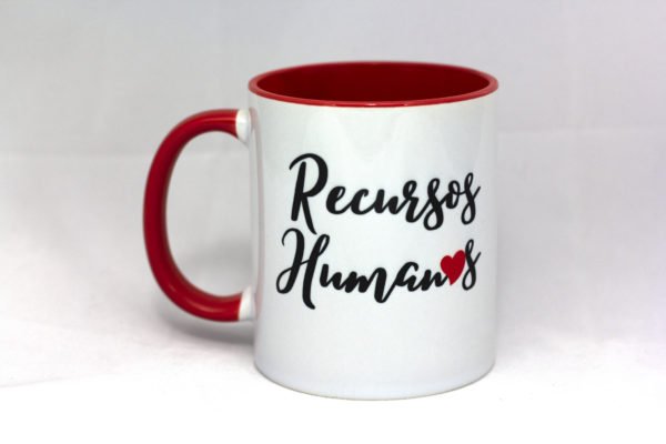 Caneca de cerâmica 325ml - Recursos Humanos ❤️