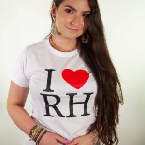 Baby Look de algodão Branca - I❤️RH